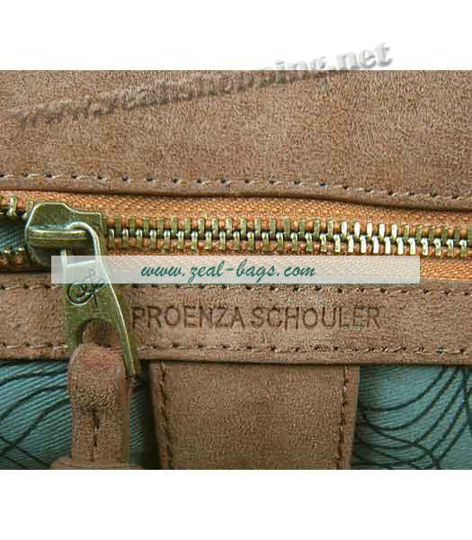 Knockoff Proenza Schouler Suede PS1 Satchel Bag in Brown Cow Suede Leather - Click Image to Close